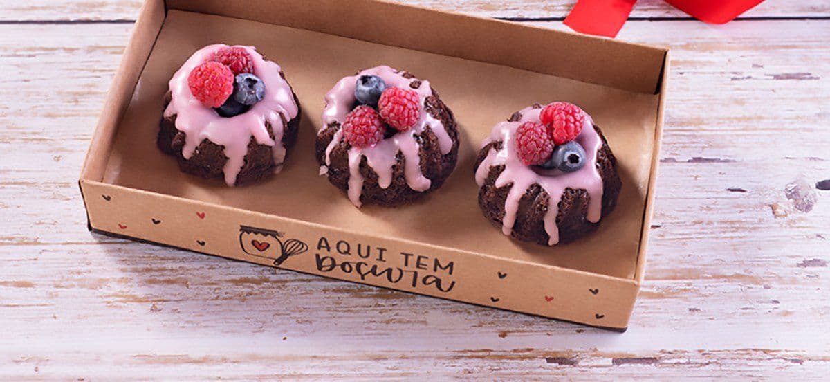 Baby cakes de chocomousse e framboesa, uma verdadeira obra prima