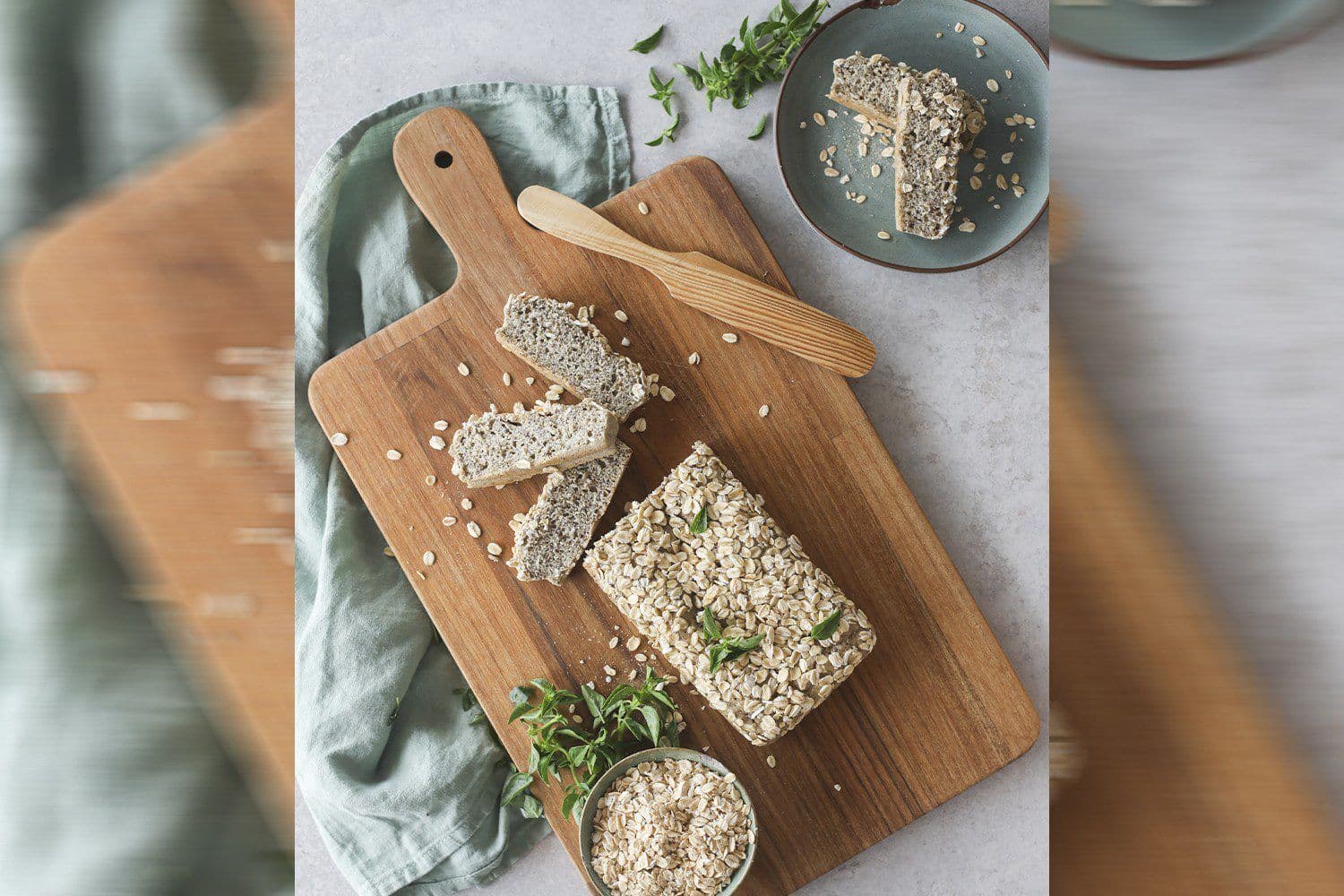Pãozinho de aveia para um café da manhã extremamente saudável