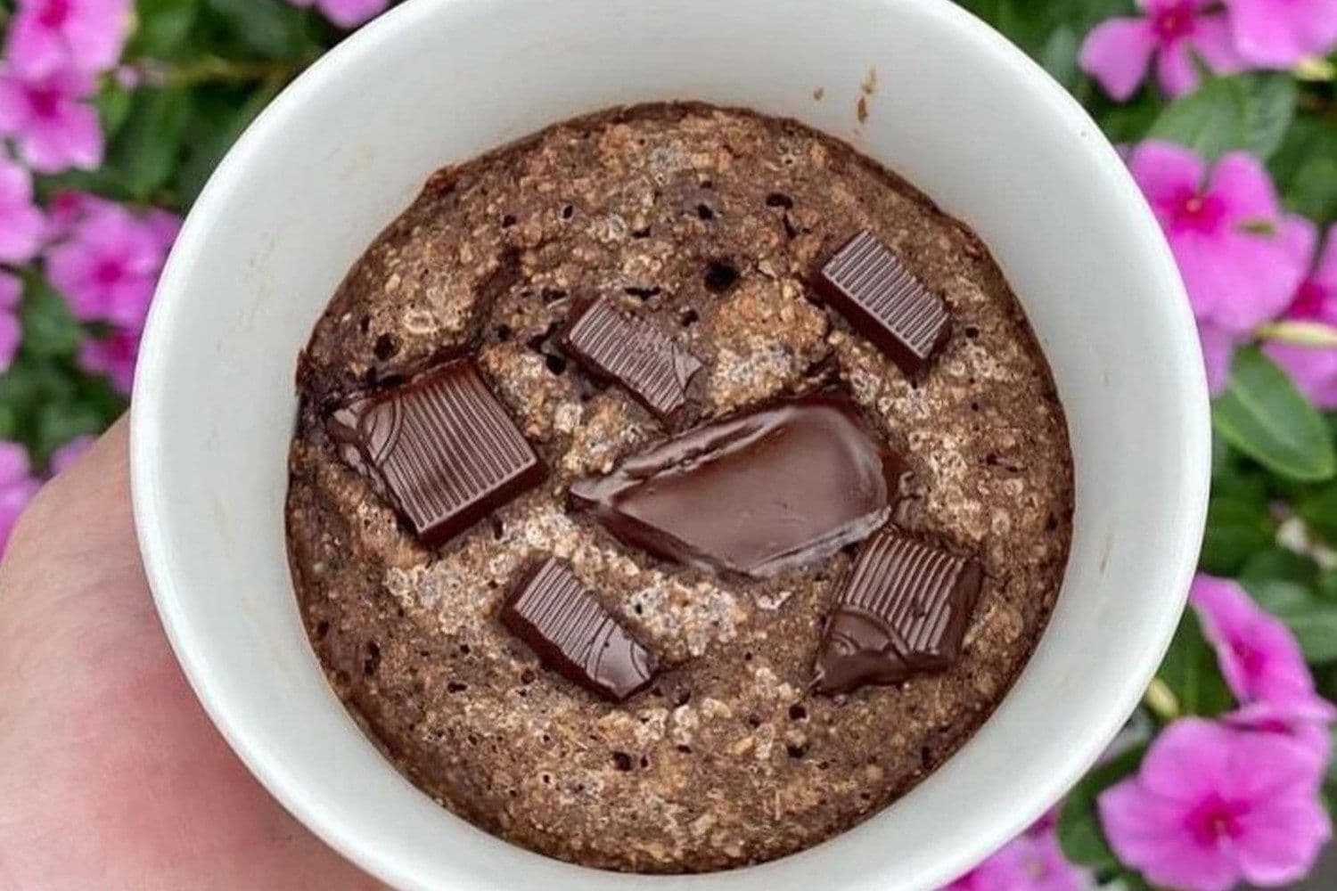 Brownie fit de micro-ondas