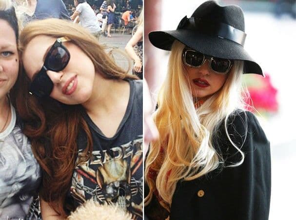 Lady Gaga fica morena