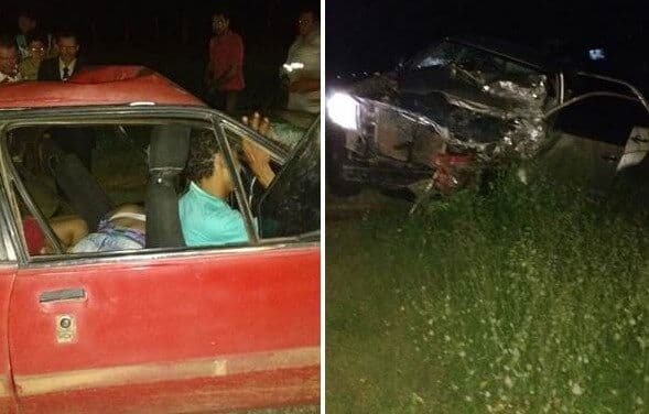 Colisão frontal entre dois veículos provoca três mortes e deixa cinco feridos