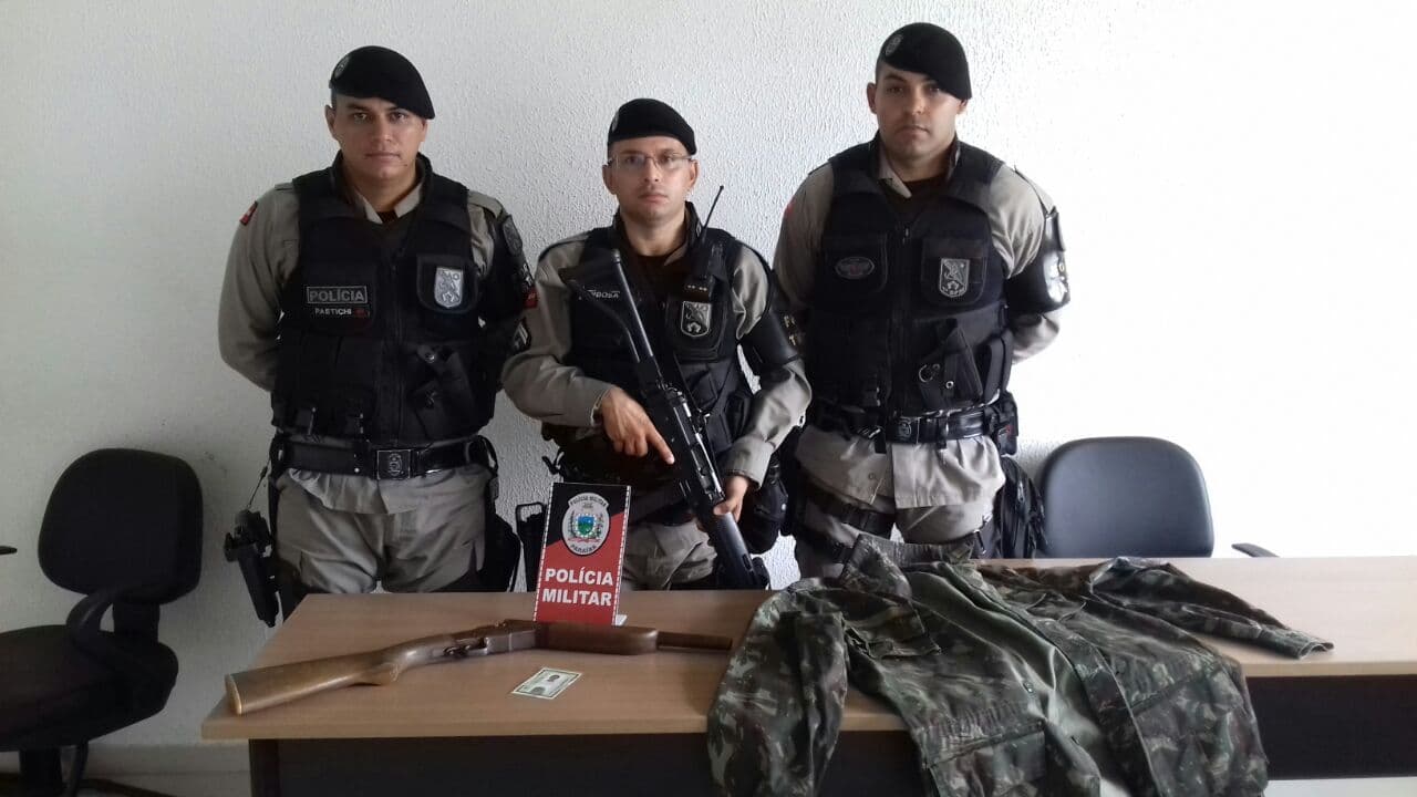 Homem é preso com espingarda no Alto do Mateus, em JP