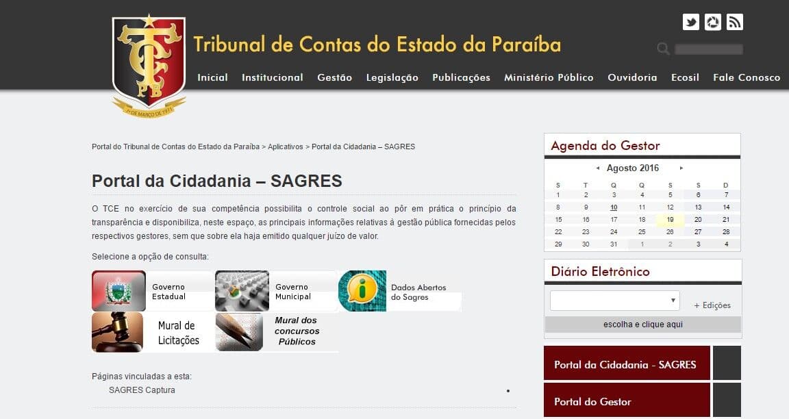 Acesso ao Portal do Tribunal de Contas permite consulta sobre folhas de pagamento