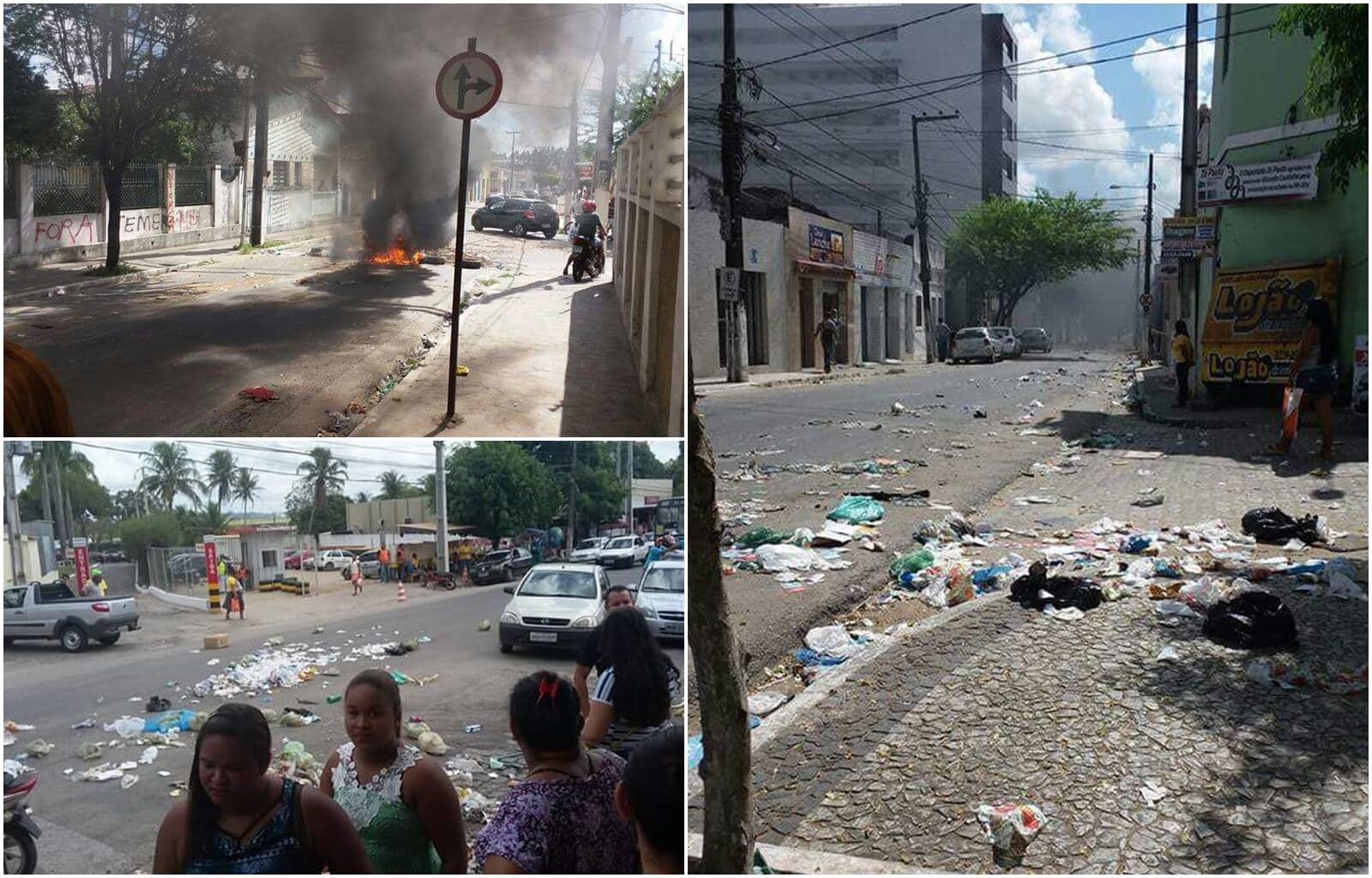 Moradores e servidores voltam a protestar em Santa Rita