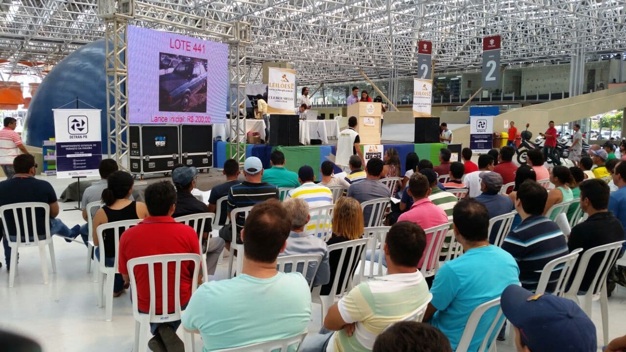 Detran agenda nova data para realizar leilão em Campina Grande