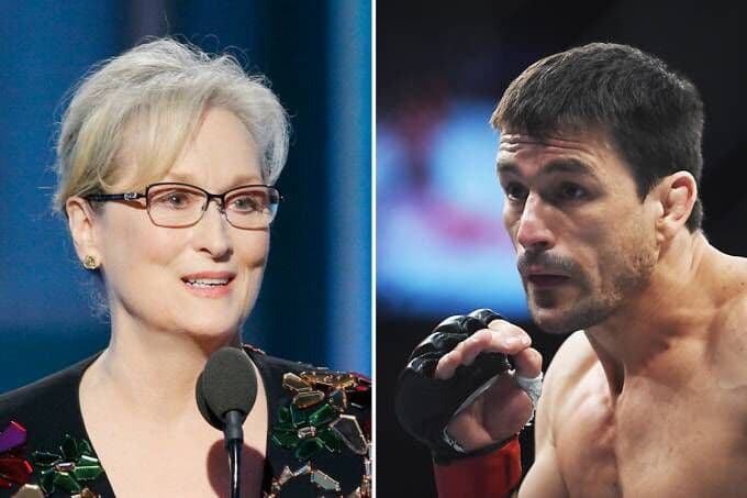 Em discurso, Meryl Streep compra briga com lutadores de MMA