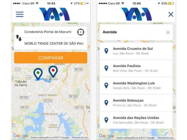 Novo app brasileiro compara preços de corridas entre Uber, Cabify e táxi