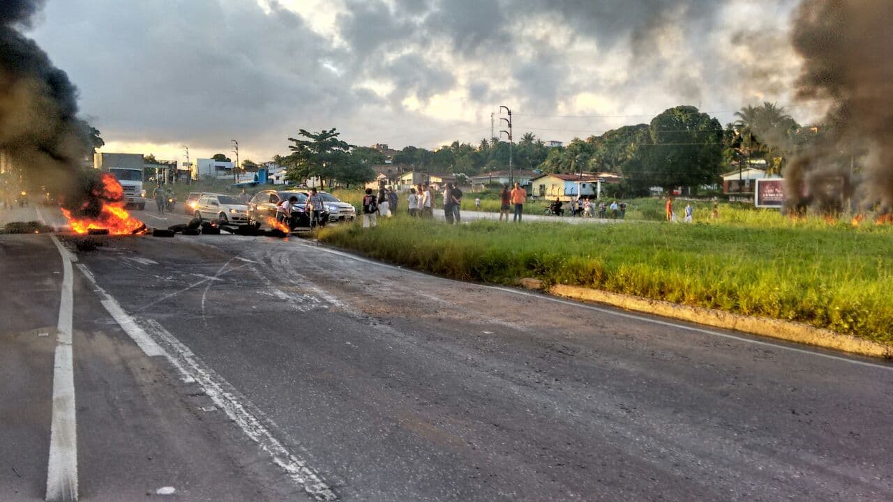 Trecho da BR-230 entre Bayeux e Santa Rita é liberado por manifestantes