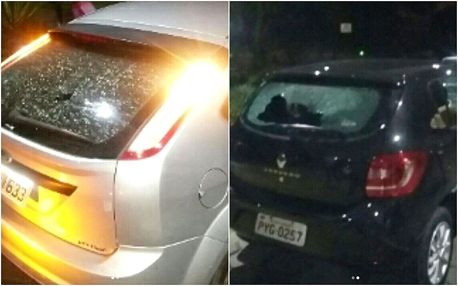 Briga entre taxistas e motoristas da Uber deixa carros depredados na Rodoviária