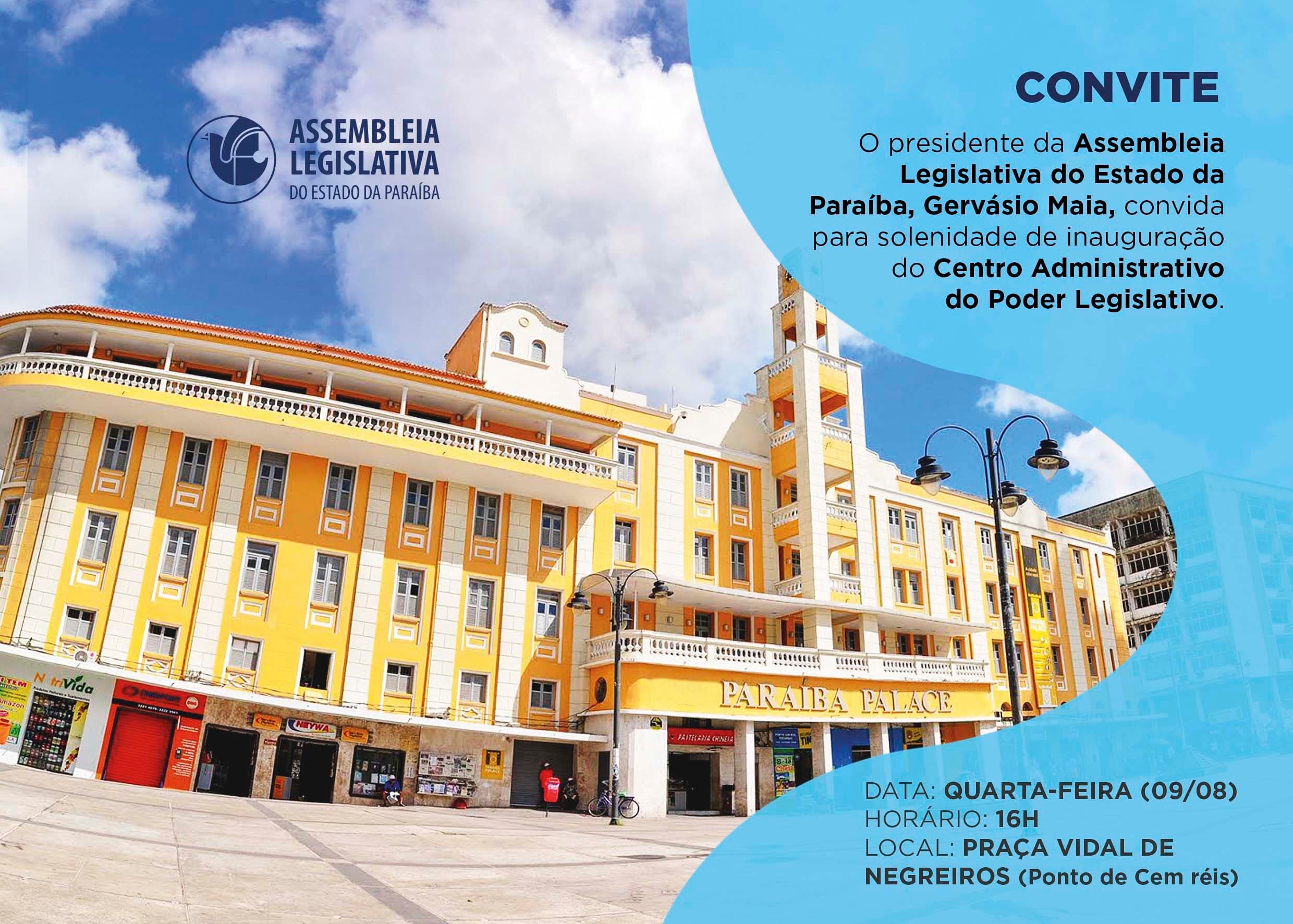 Centro Administrativo da Assembleia Legislativa será inaugurado nesta quarta-feira