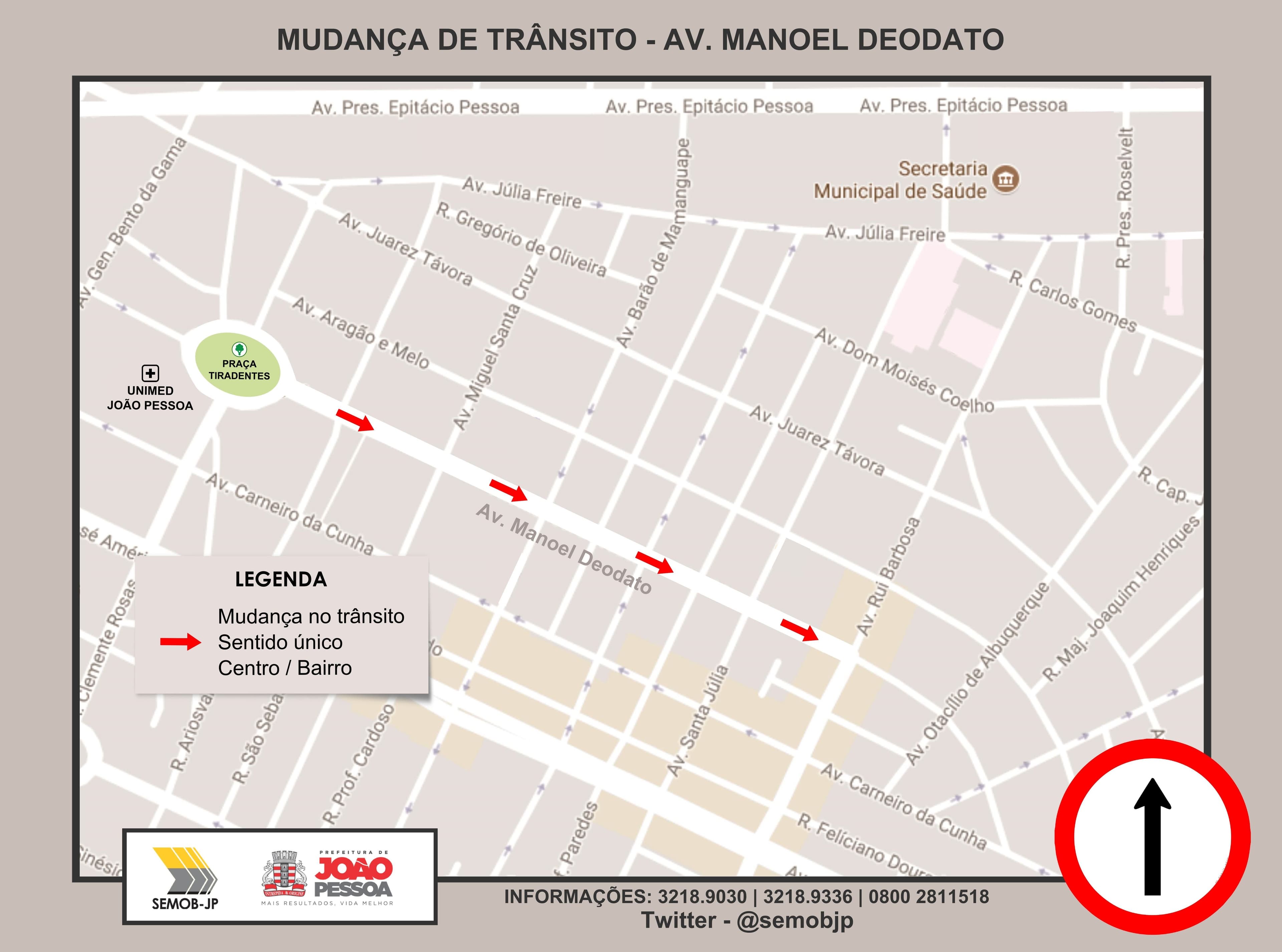 Trecho de avenida no bairro da Torre passa a ter sentido único a partir desta sexta