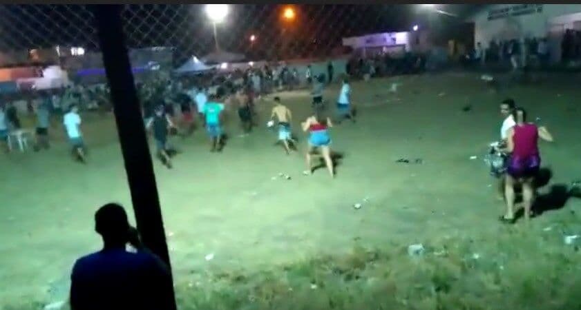 Festa de estudantes termina em pancadaria e troca de tiros