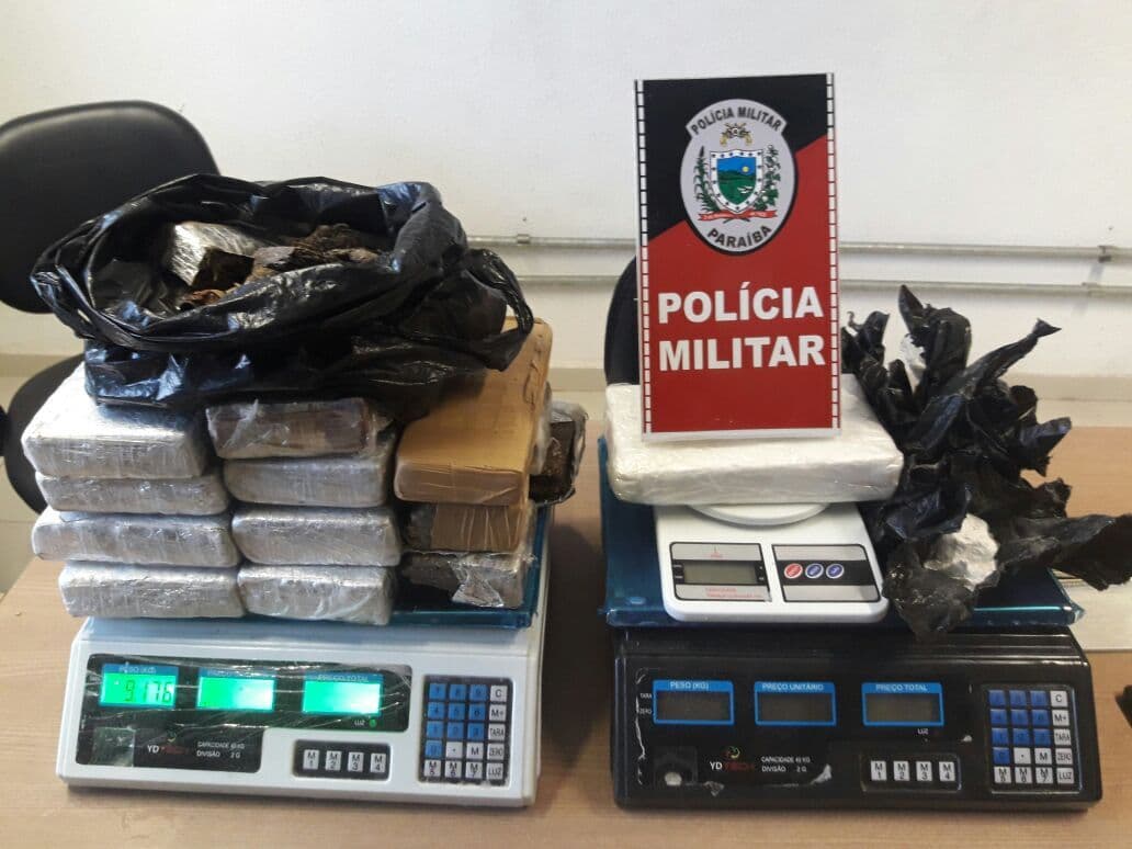Suspeito é preso com 11 quilos de drogas na zona sul de João Pessoa