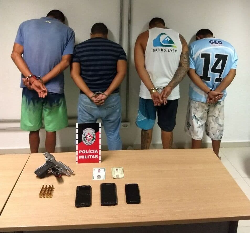 Homens são presos com arma e munições após flagrante durante rondas