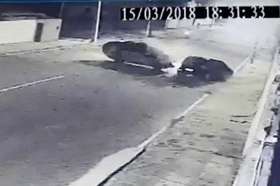 Motorista atropela jovem e colide em veículo estacionado ao tentar fugir