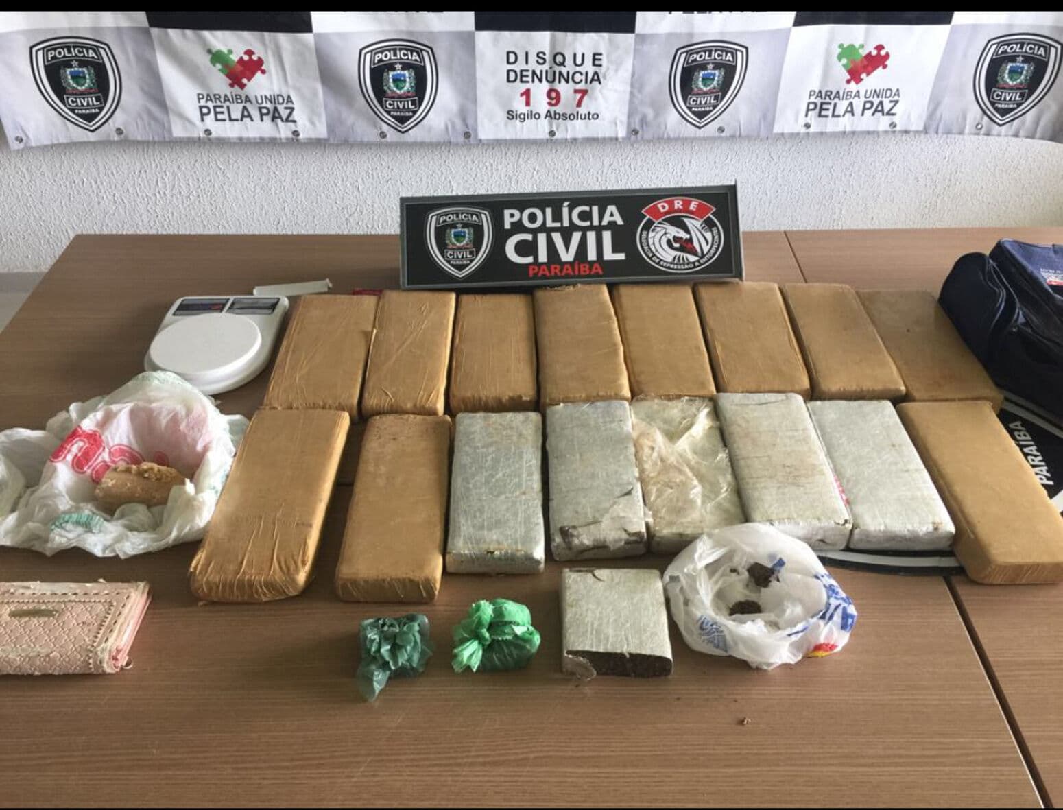 Polícia apreende mais de 24 kg de drogas em João Pessoa e Cabedelo