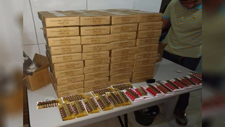 Operação policial apreende um milhão de espoletas e 560 cartuchos em Sousa