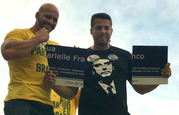 Candidatos do PSL destroem homenagem a Marielle Franco