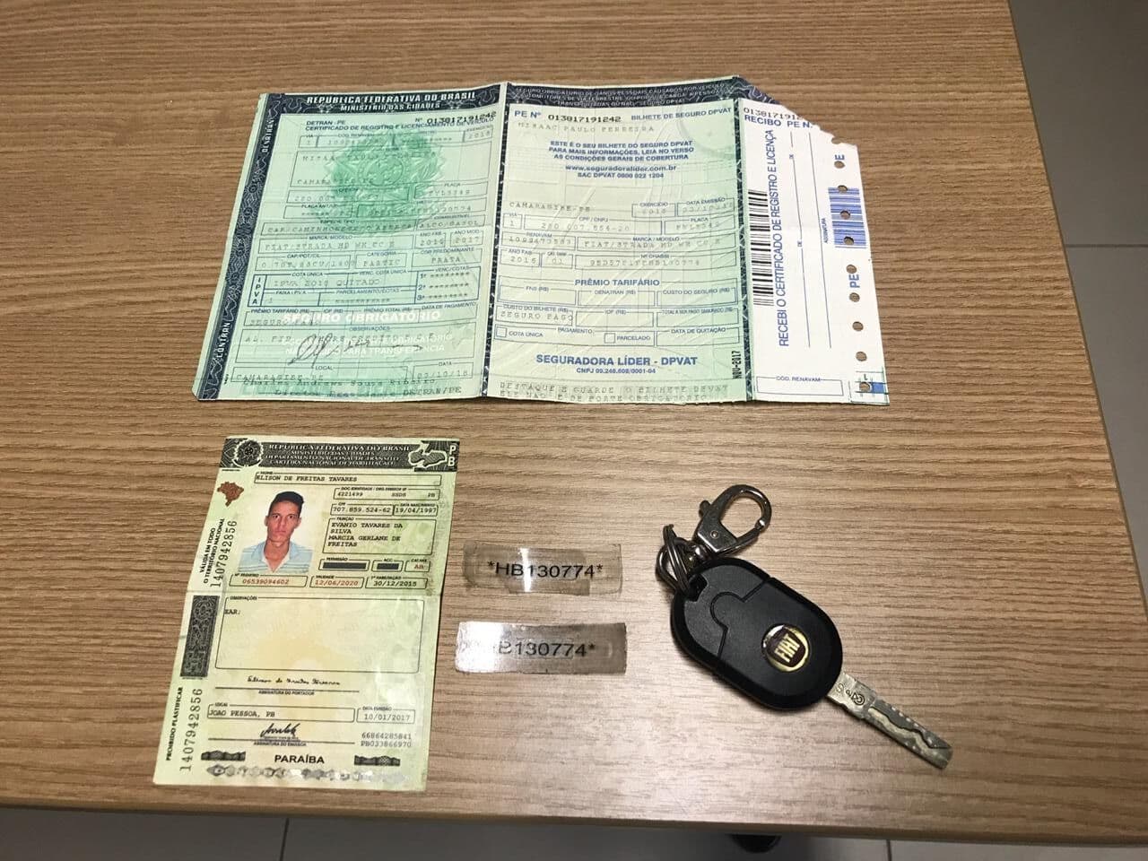 Polícia Civil da Paraíba recupera veículo roubado e prende homem por receptação