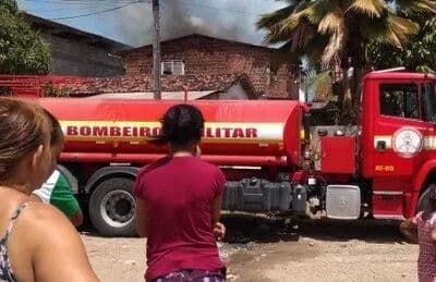 Criança fica ferida após incêndio dentro de cozinha em Cabedelo