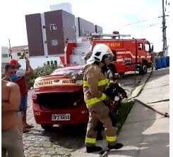 Incêndio atinge apartamento no bairro do Valentina
