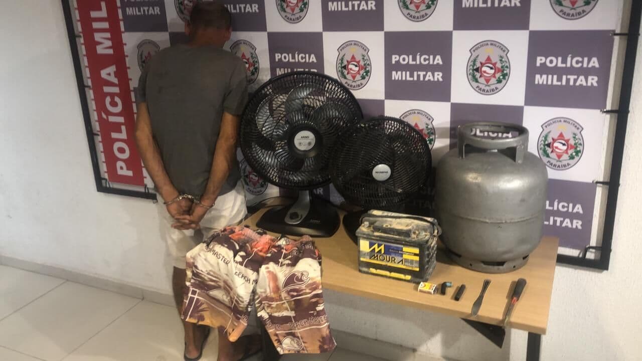 Homem é preso suspeito de invadir residência pela segunda vez em João Pessoa