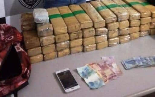 Homem é preso dentro de pousada em Patos com quase 40 quilos de maconha