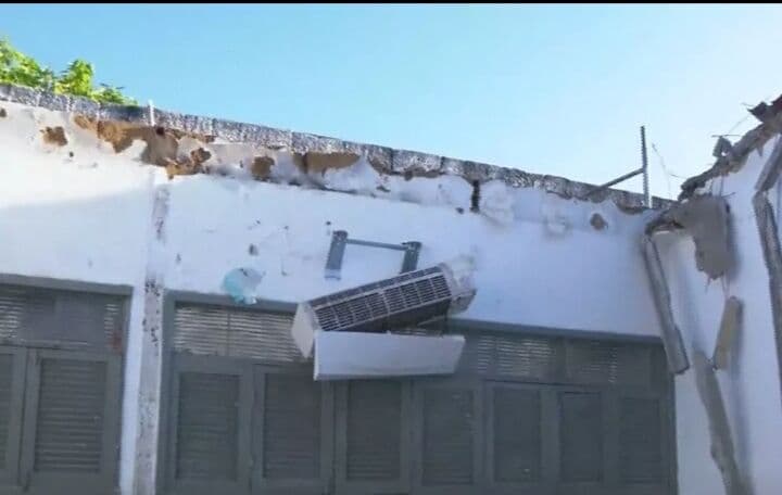 Teto de USF desaba e interrompe atendimento na unidade em Santa Rita