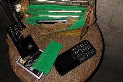 Pacote com eletrônicos é encontrado dentro do PB1