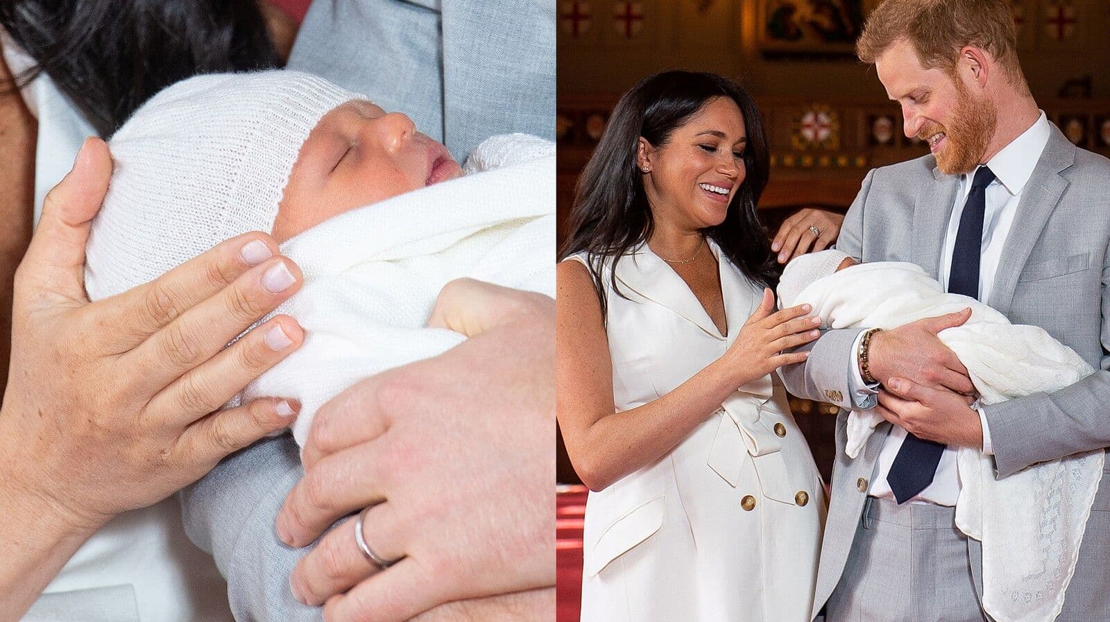 Harry e Meghan mostram seu filho pela primeira vez