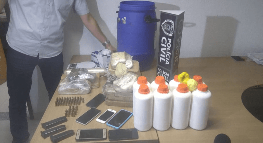 Polícia Civil desarticula laboratório e apreende 10 kg de crack no Geisel