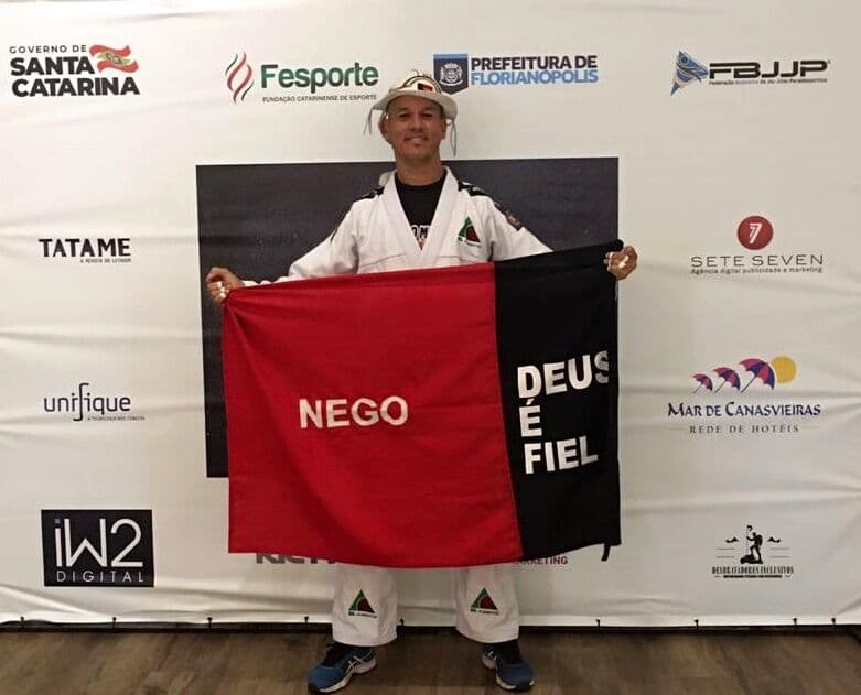 Paraibano Rômulo Martins é bicampeão brasileiro de parajiu-jitsu em Florianópolis