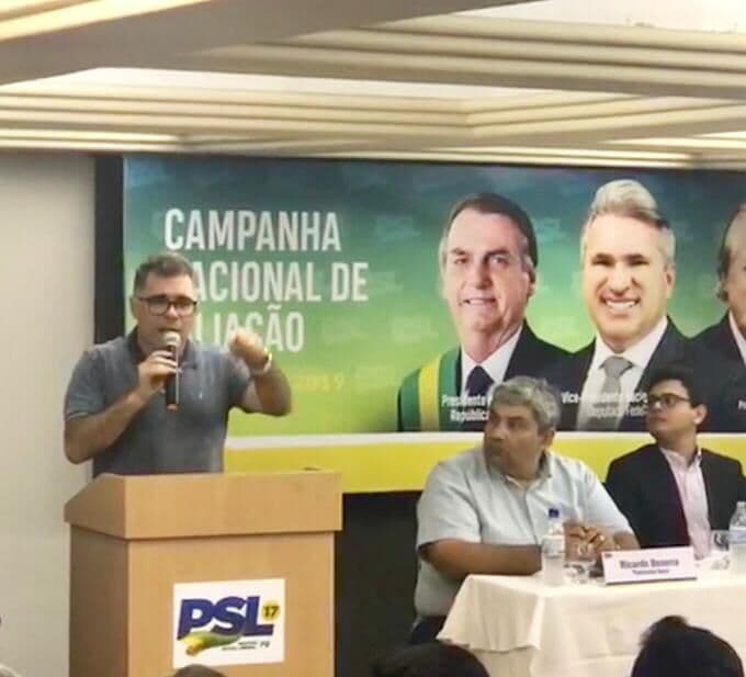 Arthur Bolinha vai a evento do PSL e pode disputar prefeitura de CG pelo partido