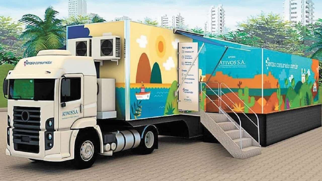 Caminhão itinerante da Serasa chega a Campina Grande com serviços de renegociação e atendimento a inadimplentes