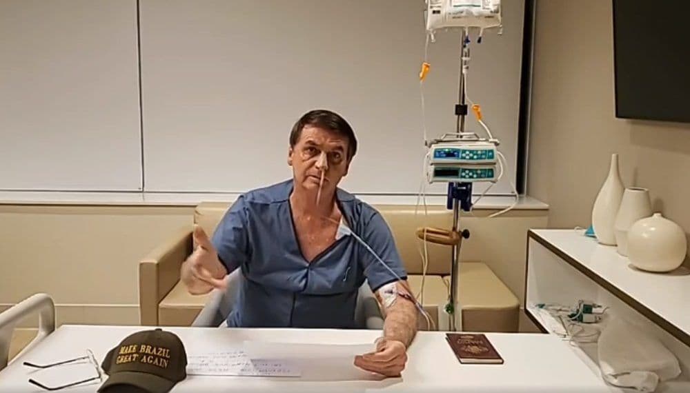 Bolsonaro tem dieta oral suspensa e vai para alimentação endovenosa