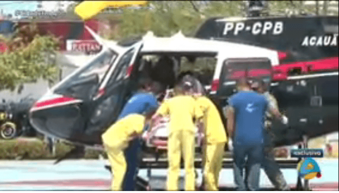 Helicóptero Acauã ajuda a transportar vítima de grave atropelamento em praia da PB