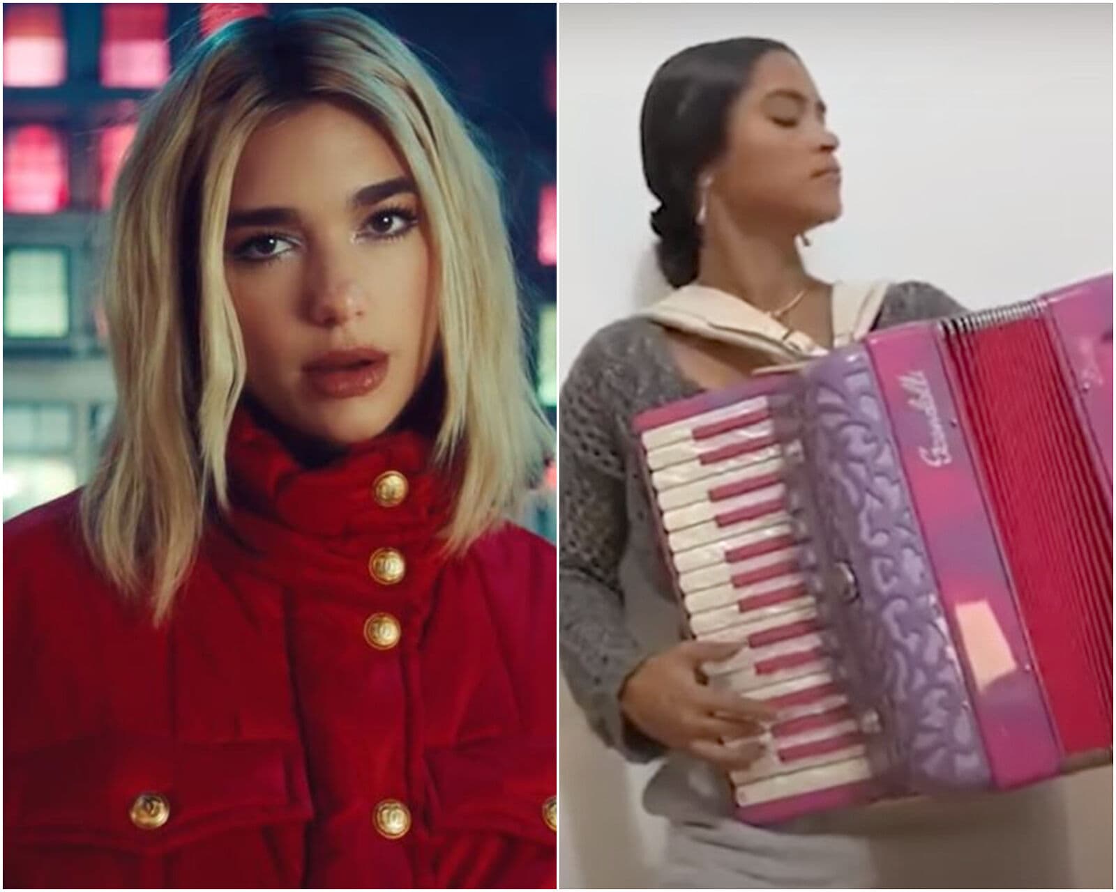 Após postar música de Dua Lipa, na sanfona, paraibana Lucy Alves é escolhida pela cantora britânica para abertura de vídeo oficial