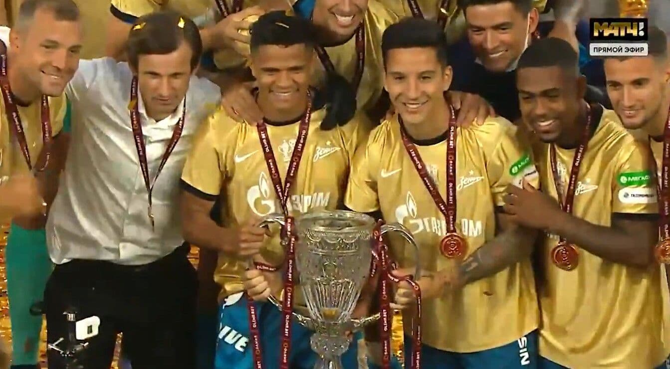 Zenit conquista Copa da Rússia, mas quebra troféu de cristal na comemoração
