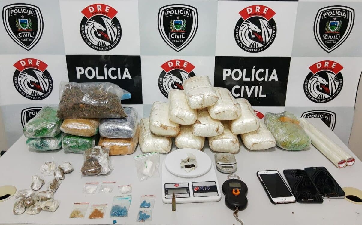 ‘Operação Polígono’ prende casal com drogas e munição para fuzil em Campina Grande