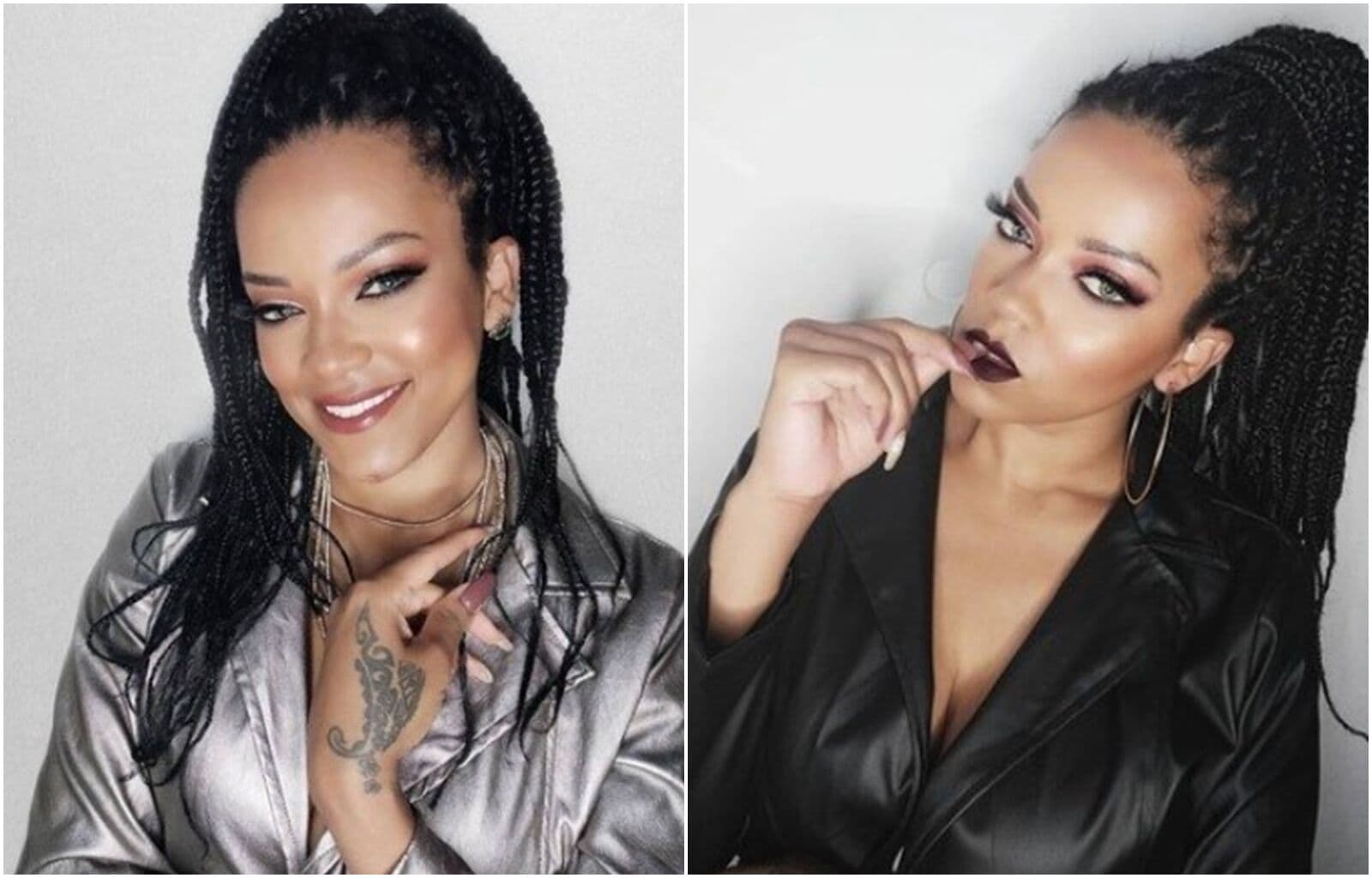 Influenciadora brasileira faz sucesso na web por semelhança com Rihanna