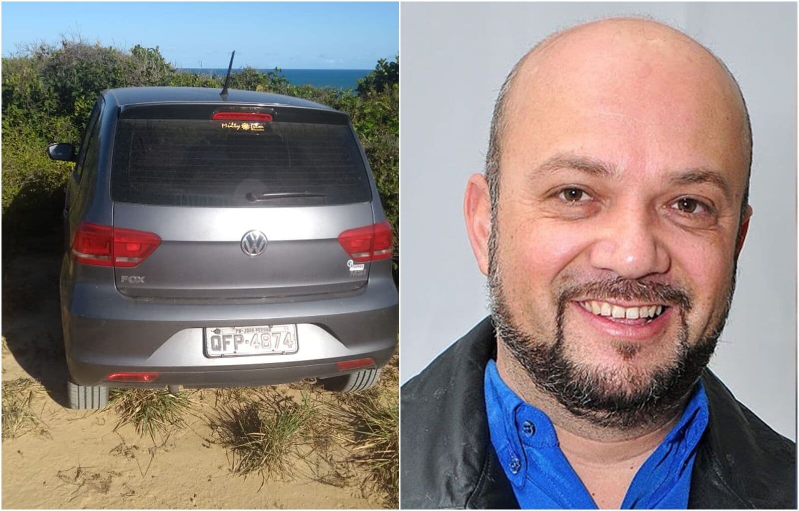 Carro do padre Gilmar, desaparecido há três dias é encontrado em Mirante da praia de Tambaba, Litoral Sul da Paraíba