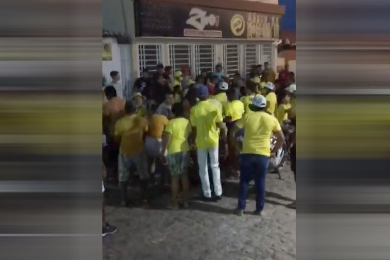 Evento político no Lastro tem aglomeração, briga e uma pessoa ferida nesse domingo