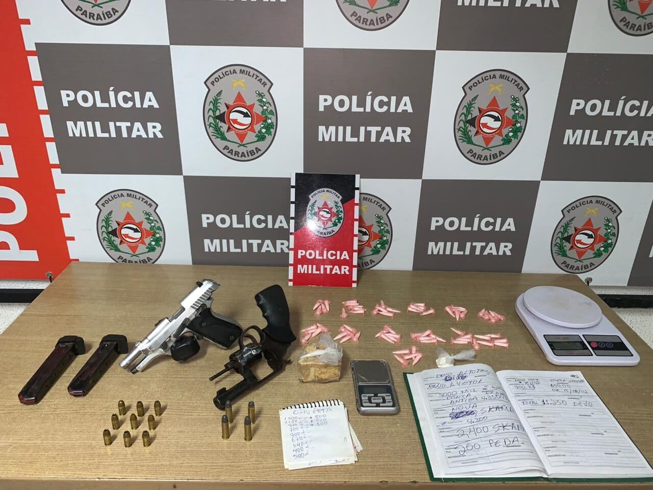 Trio é preso suspeito de tráfico de drogas e armas e drogas são apreendidas em João Pessoa