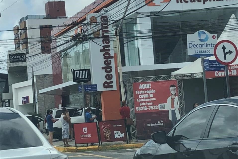 Busca por testes de covid-19 aumenta e farmácias oferecem exame com preços entre R$ 79,90 e R$ 140 em João Pessoa