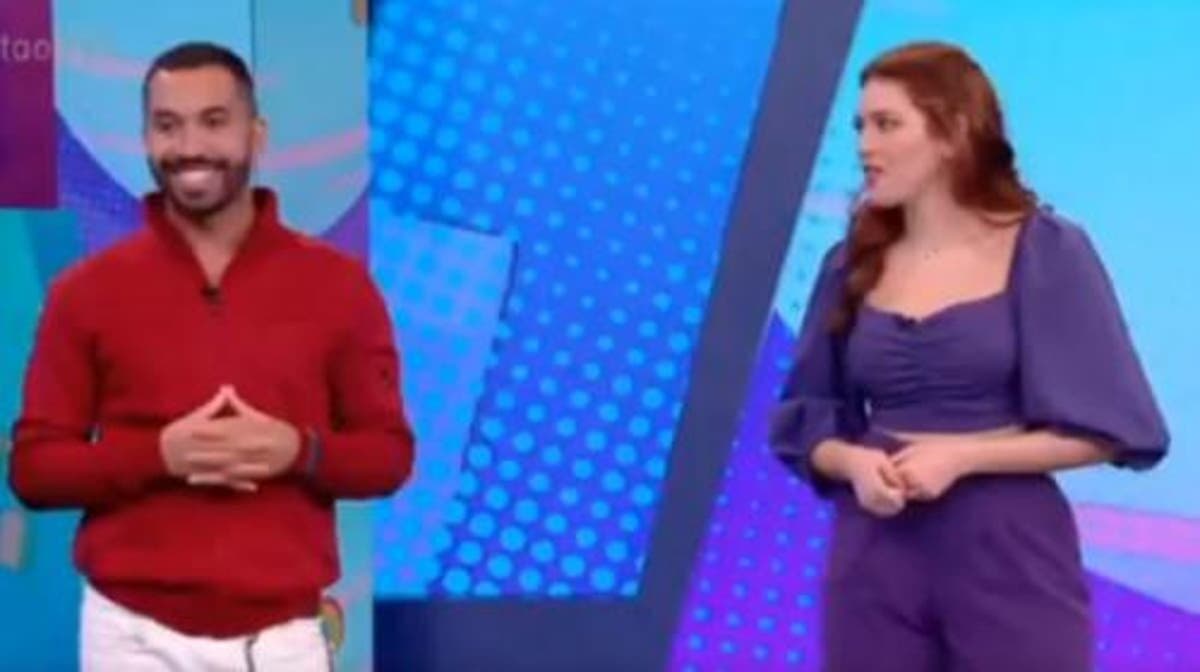 Gil e Ana Clara, ex BBBs, dançam 'Tchaki Tchaki' no plantão BBB