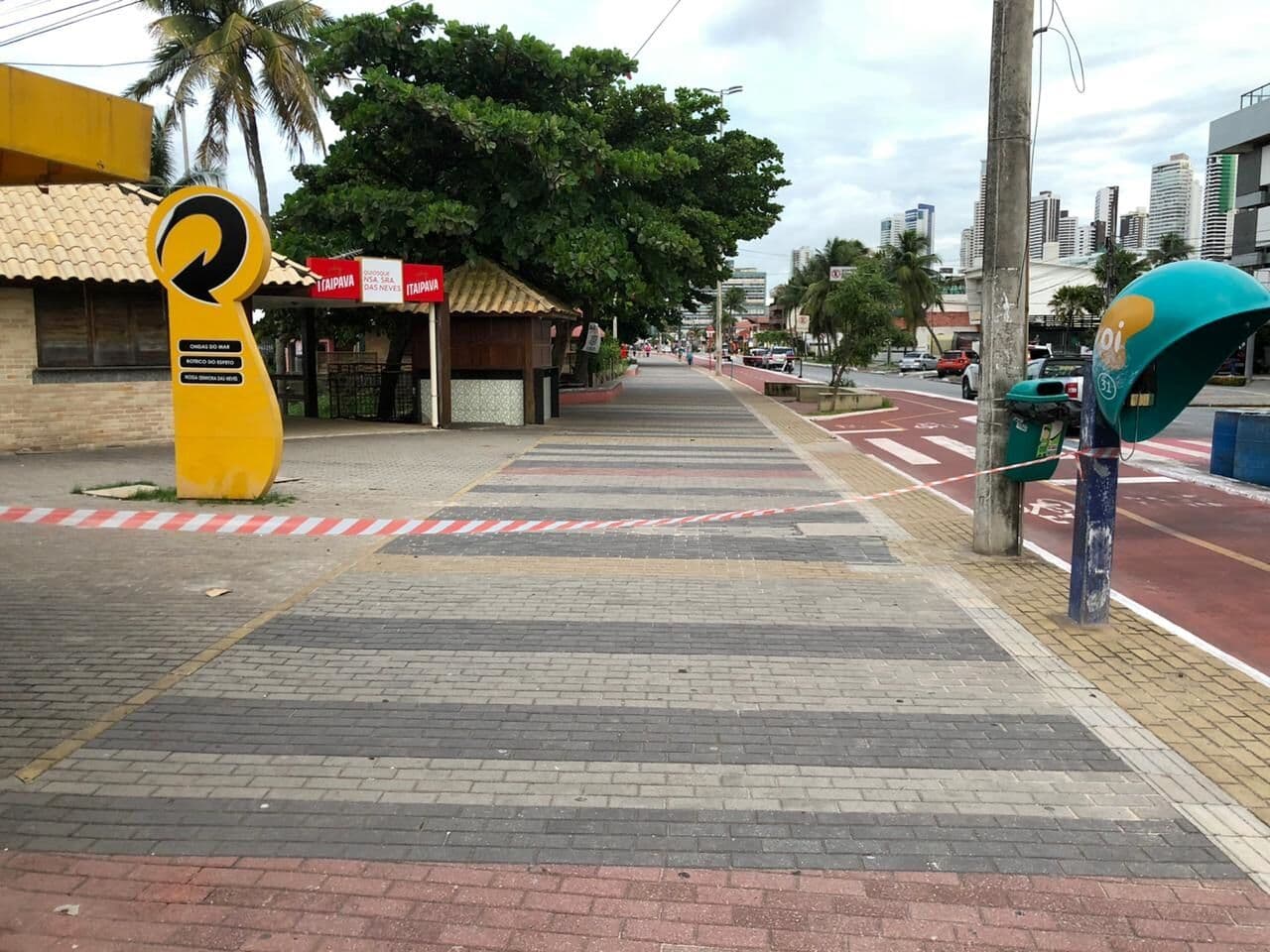 Mesmo com nova fase de flexibilização, praias, praças de alimentação, teatros, cinemas e escolas permanecem fechados em João Pessoa