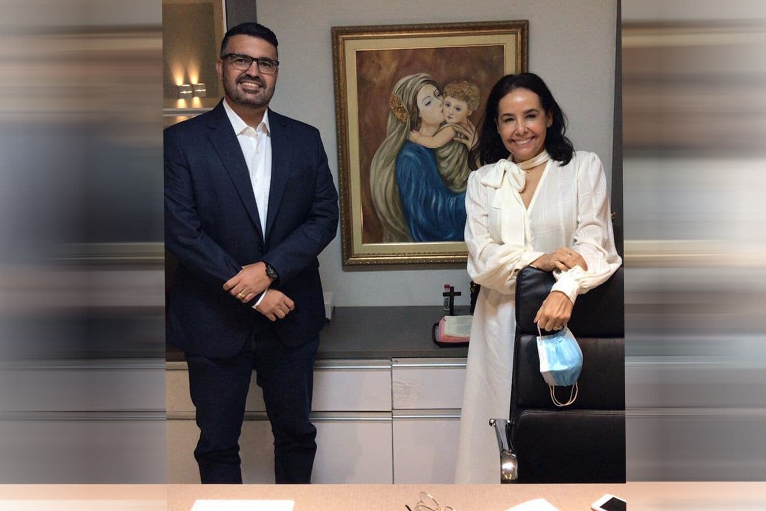 Maria Cristina Santiago recebe o apoio de Otto Cruz na disputa pela presidência da OAB/PB