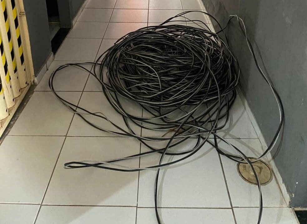 Polícia apreende mais de 300 metros de fios roubados de transformadores de empresas de energia na Paraíba