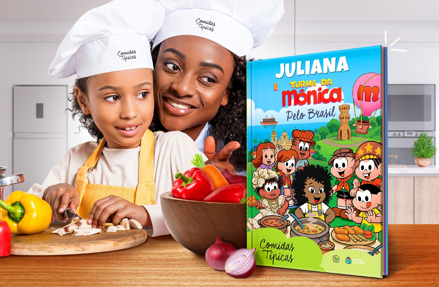 Turma da Mônica visita a Paraíba e experimenta o Mungunzá em novo livro personalizável