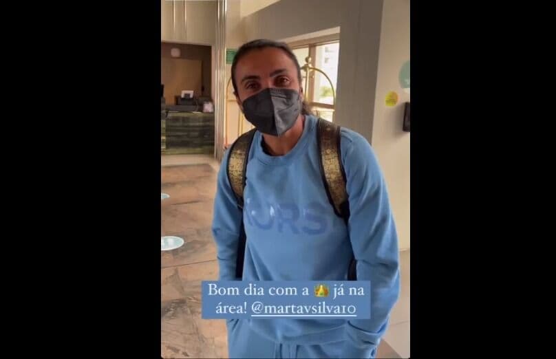 Marta chega a João Pessoa e se junta à Seleção Brasileira para jogos contra Argentina